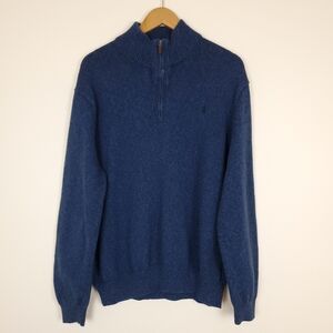 Polo Ralph Lauren Navy 1/4 Zip Pullover Sweater